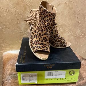 Very Volatile Cheetah Booty Sandals
